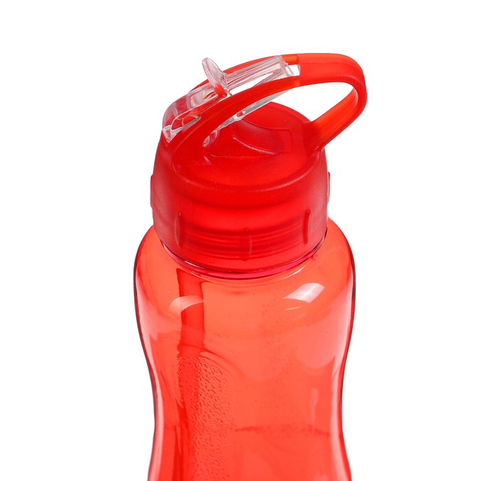 Фляжка-бутылка для воды 600 мл, велосипедная, фигурная овальная, микс, 8х25 см