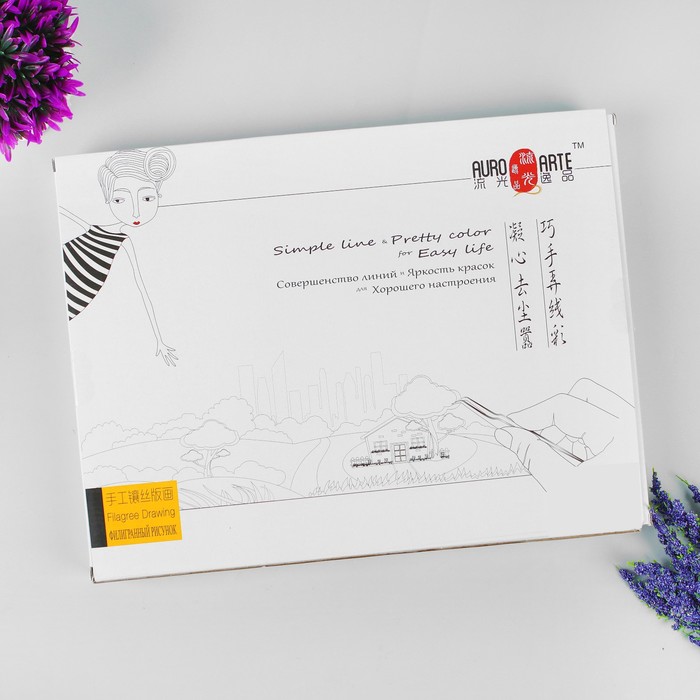 Набор для творчества "Филигранный рисунок - девушка"