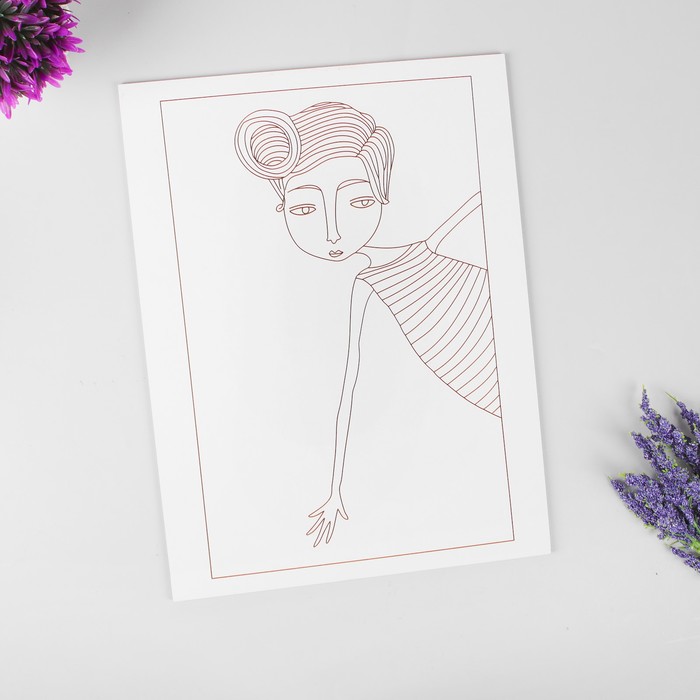 Набор для творчества "Филигранный рисунок - девушка"