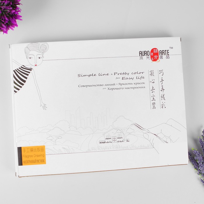 Набор для творчества "Филигранный рисунок - птица с цветами"