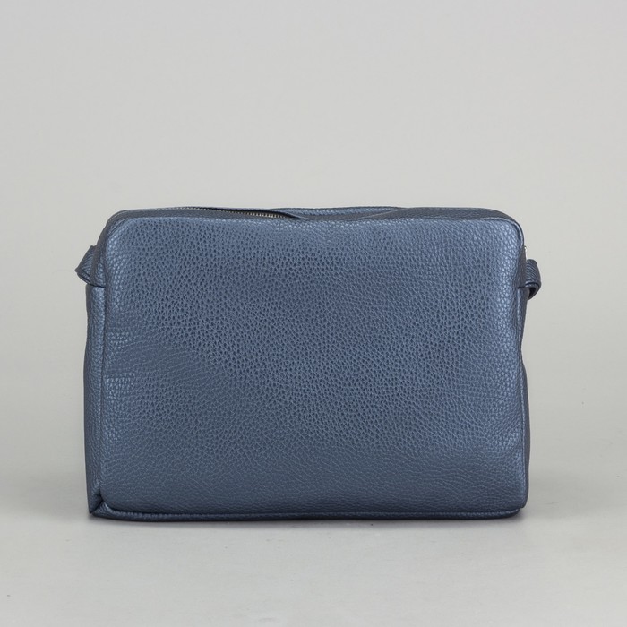 Сумка женская, отдел на молнии, наружный карман, цвет морской