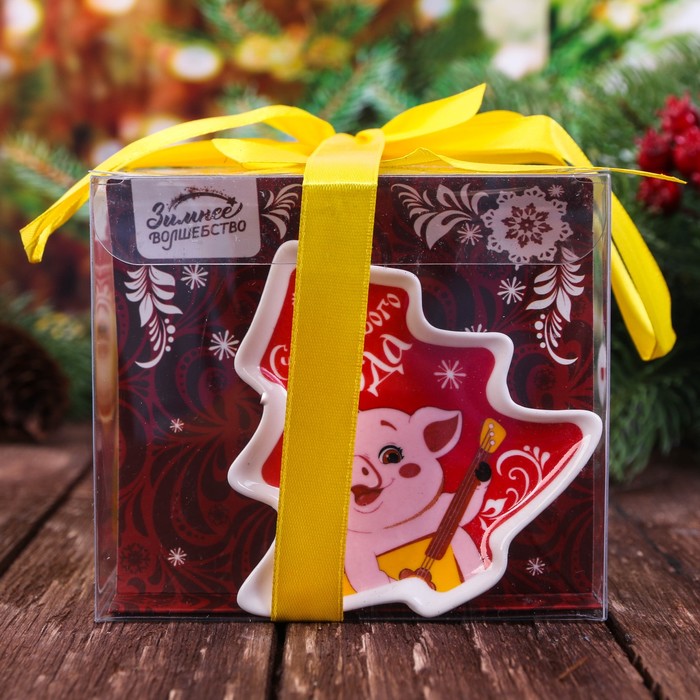 Набор кружка 350 мл, подставка под чайный пакетик "Семейного счастья",