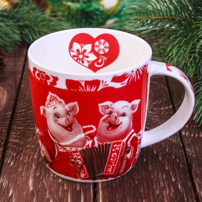 Набор кружка 350 мл, подставка под чайный пакетик "Семейного счастья",