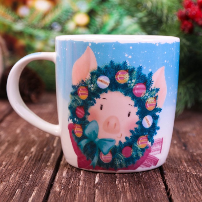 Набор кружка 350 мл, подставка под чайный пакетик "Кому-то очень хорошему"