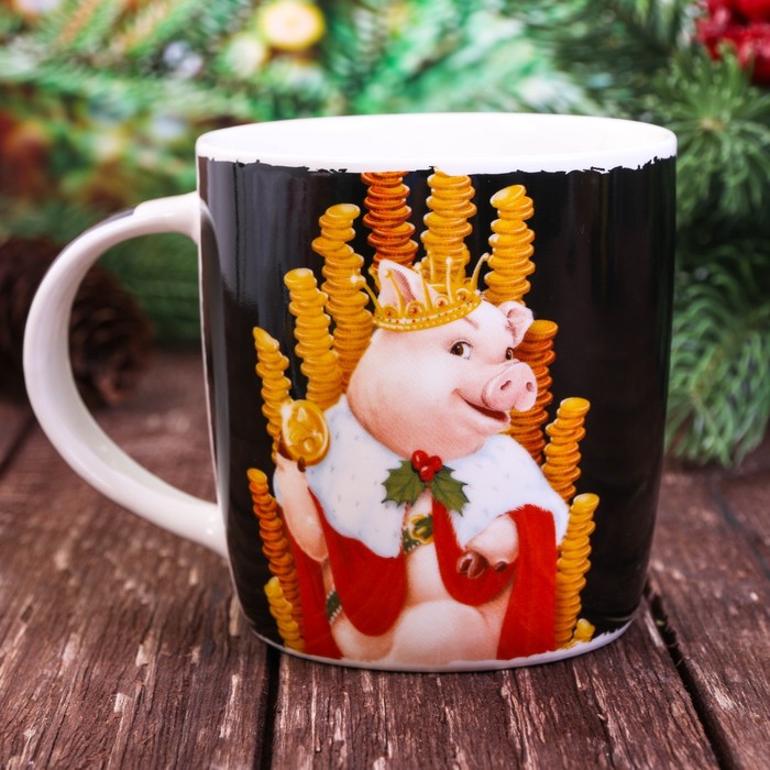 Набор кружка 350 мл, подставка "Денежного года"