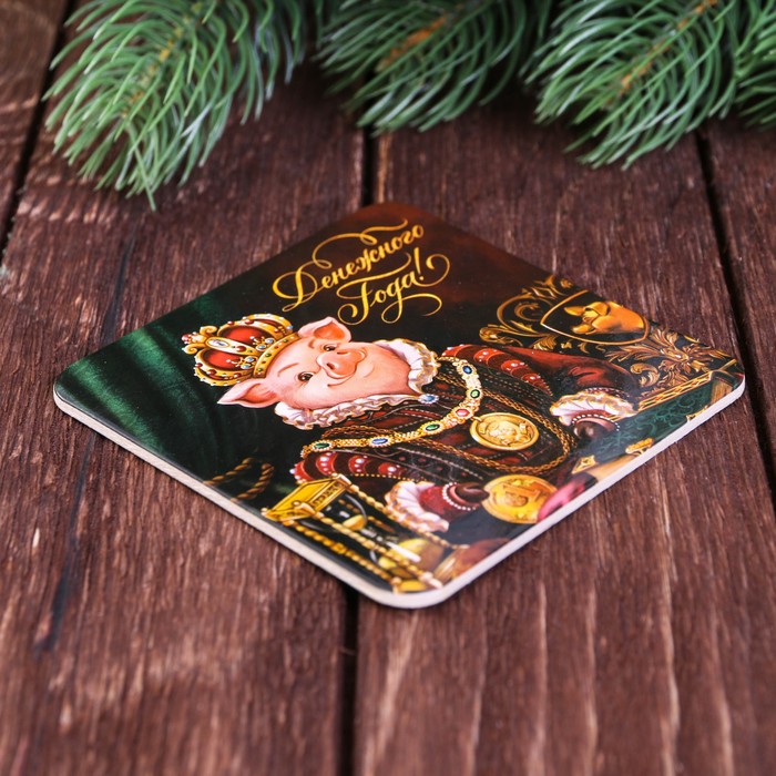 Набор кружка 350 мл, подставка "Денежного года"