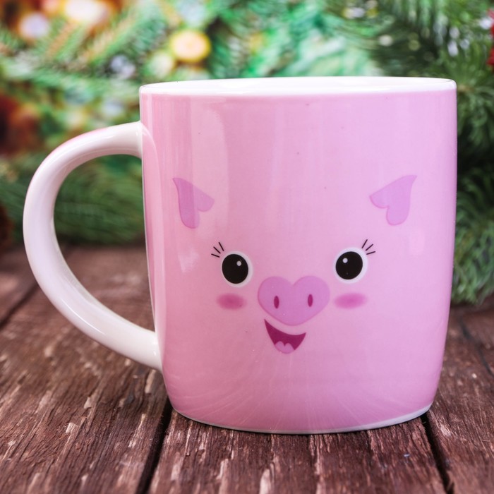 Набор кружка 350 мл, подставка "Приношу счастье"