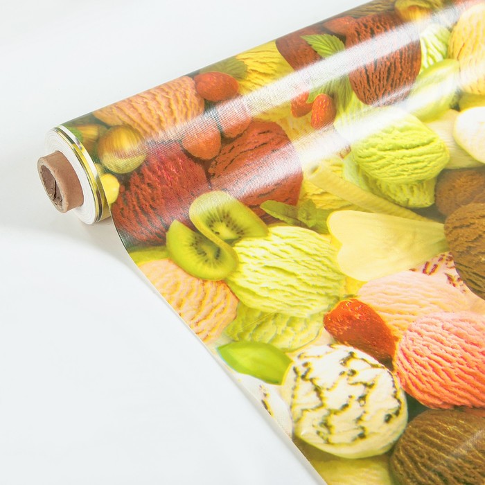 Клеенка столовая на нетканой основе (рулон 20 метров), ширина 124 см, толщина 0,07 мм 1585562