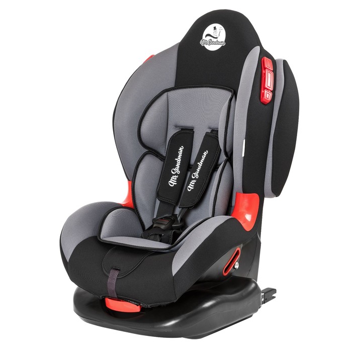 Автокресло Future Isofix, группа 1-2 (9-25)  кг, цвет чёрный/серый