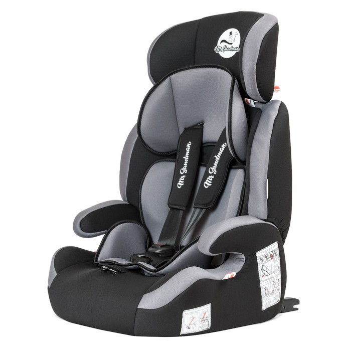 Автокресло  Good Luck Isofix, группа 1-2-3 (9-36) кг, цвет чёрный/серый