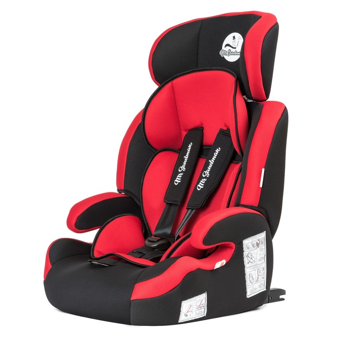 Автокресло  Good Luck Isofix, группа 1-2-3 (9-36) кг, цвет чёрный/красный