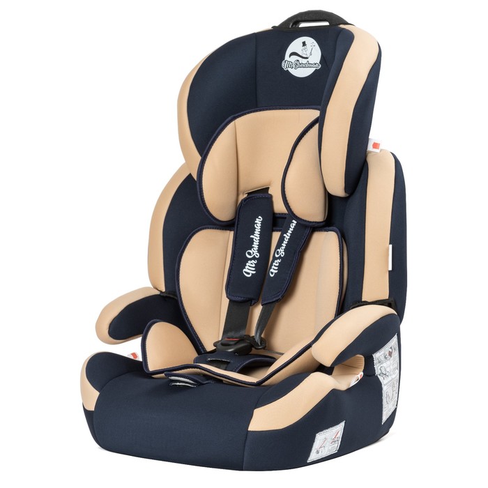 Автокресло Voyager, группа 1-2-3 (9-36) кг, тёмно-синий/бежевый