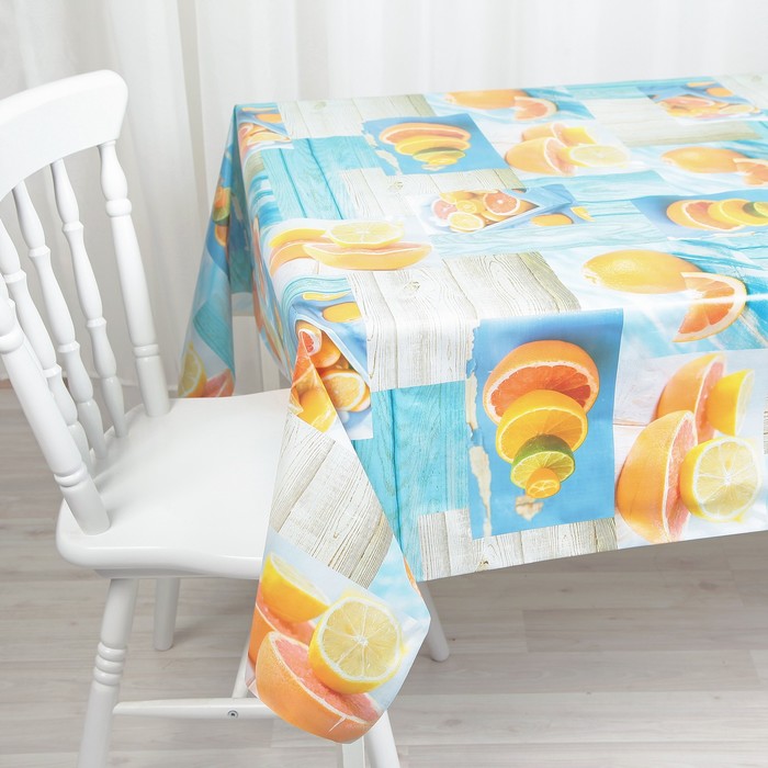 Клеенка столовая на нетканой основе (рулон 20 метров), ширина 137 см, толщина 0,07 мм