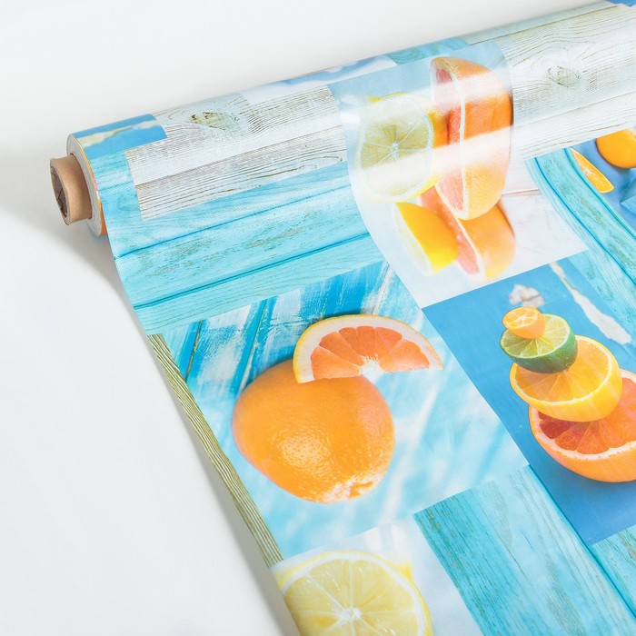 Клеенка столовая на нетканой основе (рулон 20 метров), ширина 137 см, толщина 0,07 мм