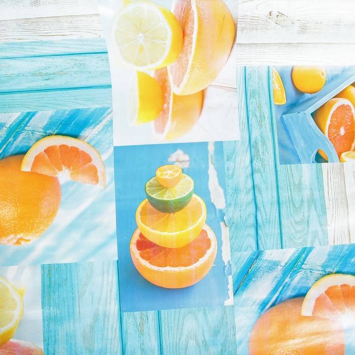 Клеенка столовая на нетканой основе (рулон 20 метров), ширина 137 см, толщина 0,07 мм