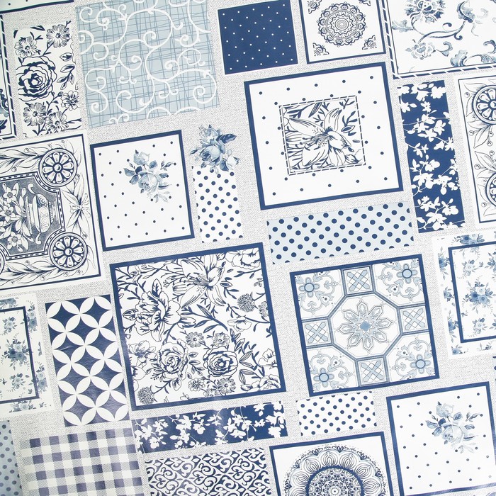 Клеенка столовая на нетканой основе (рулон 20 метров), ширина 137 см, толщина 0,07 мм