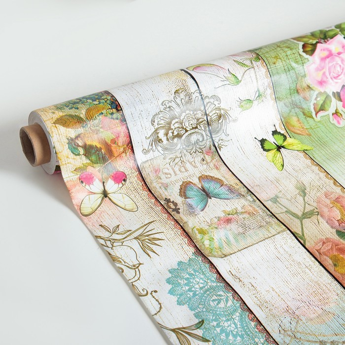 Клеенка столовая на нетканой основе (рулон 20 метров), ширина 137 см, толщина 0,07 мм