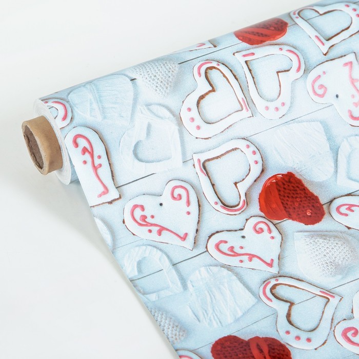 Клеенка столовая на нетканой основе (рулон 20 метров), ширина 137 см, толщина 0,07 мм