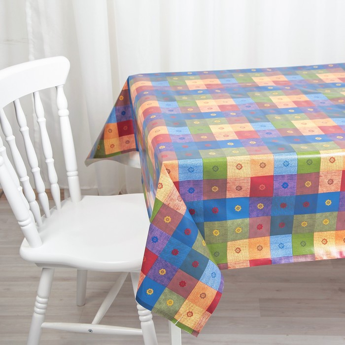 Клеенка столовая на нетканой основе (рулон 20 метров), ширина 137 см, толщина 0,07 мм