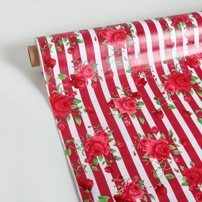 Клеенка столовая на нетканой основе (рулон 20 метров), ширина 137 см, толщина 0,07 мм