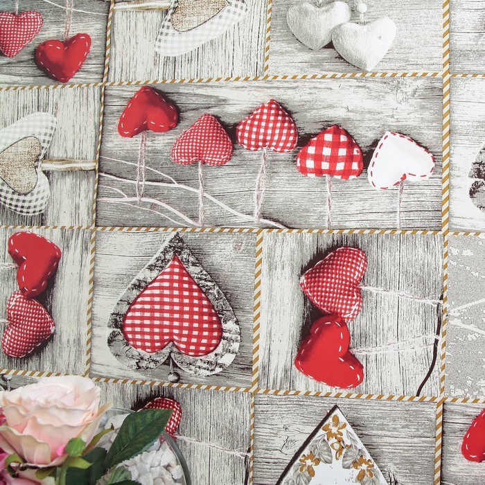 Клеенка столовая на нетканой основе (рулон 20 метров), ширина 137 см, толщина 0,07 мм