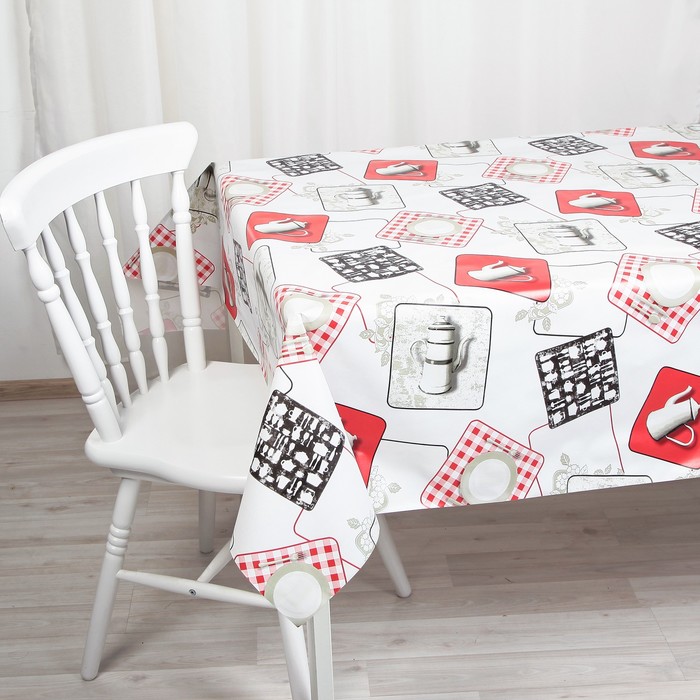 Клеенка столовая на нетканой основе (рулон 20 метров), ширина 137 см, толщина 0,07 мм