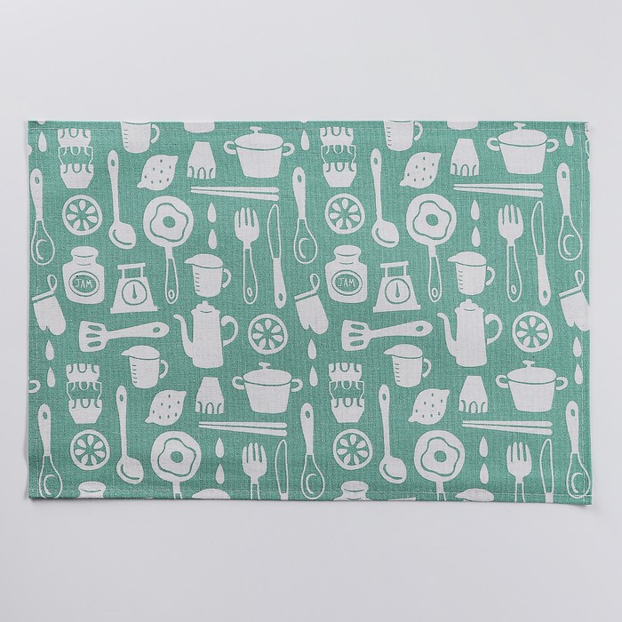 Салфетка кухонная "Посуда" 44,5х29 см