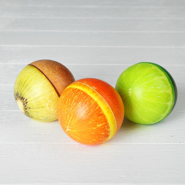 Мялка сквиши "Фрукты", виды МИКС