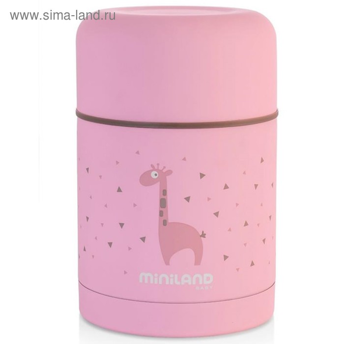 Термос для еды детский Minilald Silky Thermos, 600 мл, цвет розовый