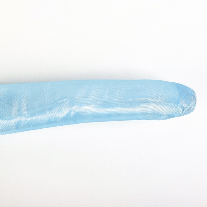 Вешалка мягкая "Атлас" 39х12х4см, цена за шт, цвет голубой