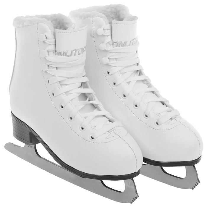 Коньки фигурные 215В с мехом, размер 29