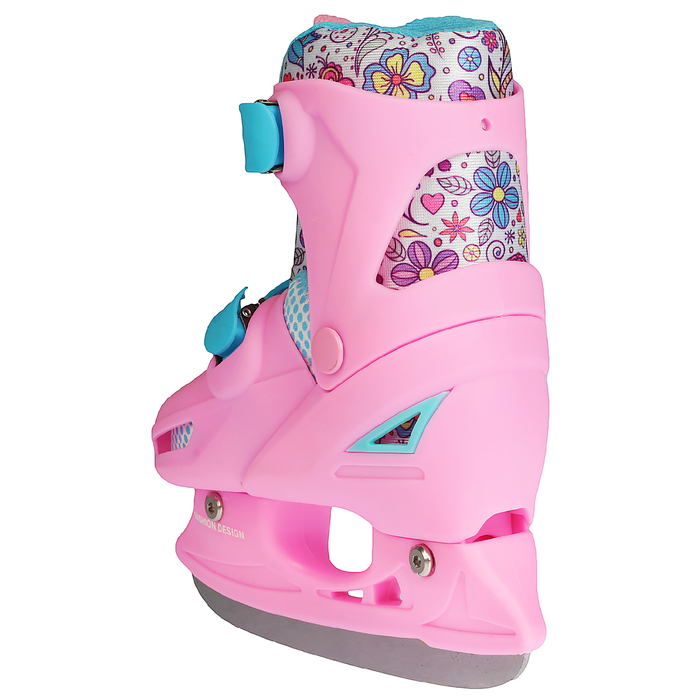 Коньки ледовые для фитнеса 223E с роликовой платформой, PVC колеса, размер 27-30