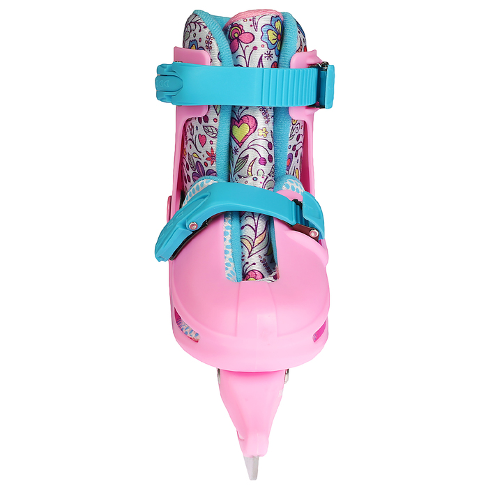 Коньки ледовые для фитнеса 223E с роликовой платформой, PVC колеса, размер 27-30