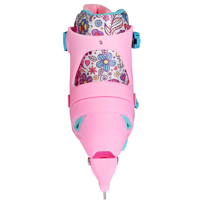 Коньки ледовые для фитнеса 223E с роликовой платформой, PVC колеса, размер 27-30