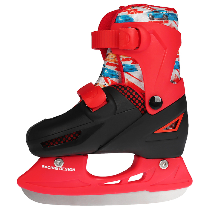 Коньки ледовые для фитнеса 223F с роликовой платформой, PVC колеса, размер 27-30