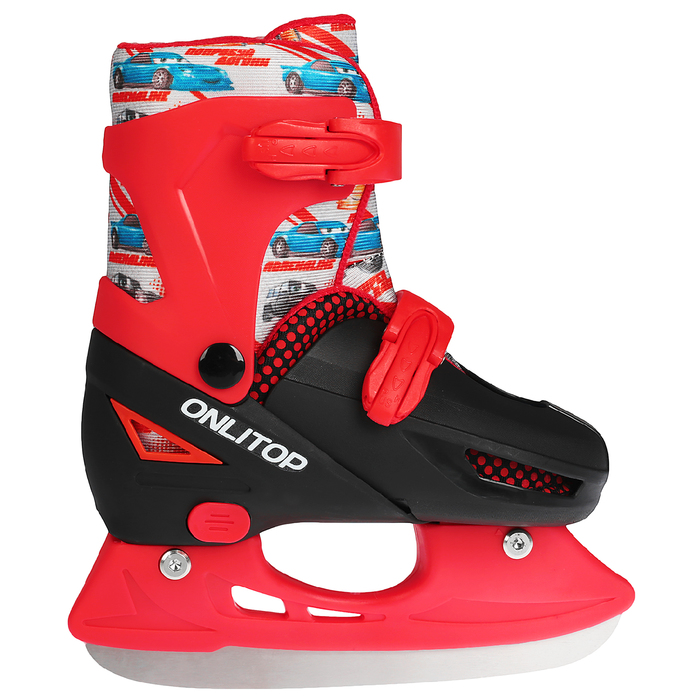 Коньки ледовые для фитнеса 223F с роликовой платформой, PVC колеса, размер 35-38