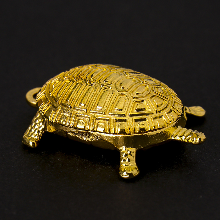 Сувенир металл подвеска "Золотая черепаха" 3х1,9х0,8 см