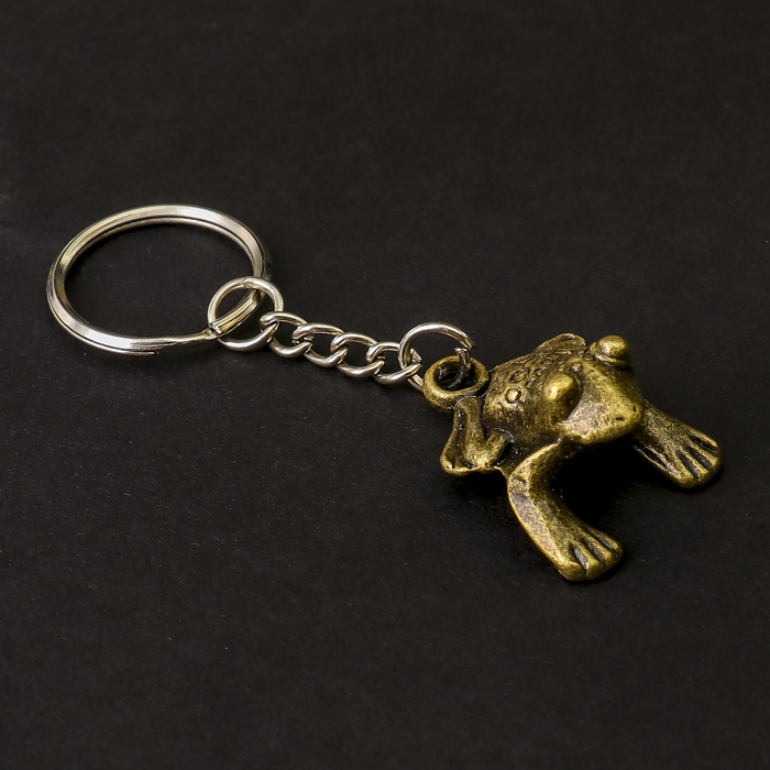 Сувенир металл подвеска "Жаба" 2,5х2,3х1,6 см