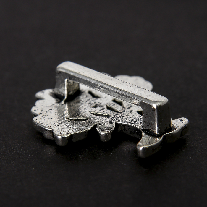 Декор металл для творчества "Деревце" серебро (41689) 2х1,7 см