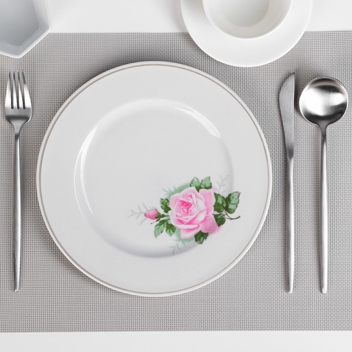 Тарелка мелкая 24 см Роза
