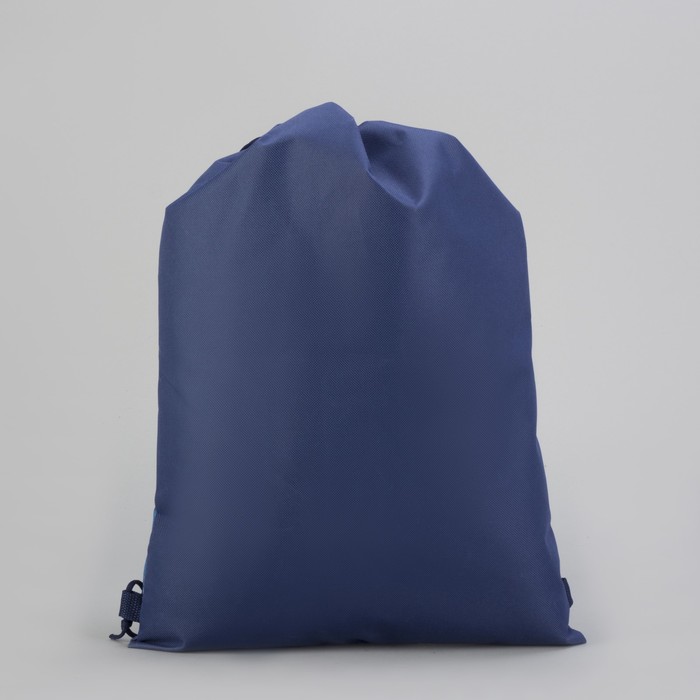 Сумка-мешок для обуви «Абстракция», наружный карман на молнии, цвет синий/голубой