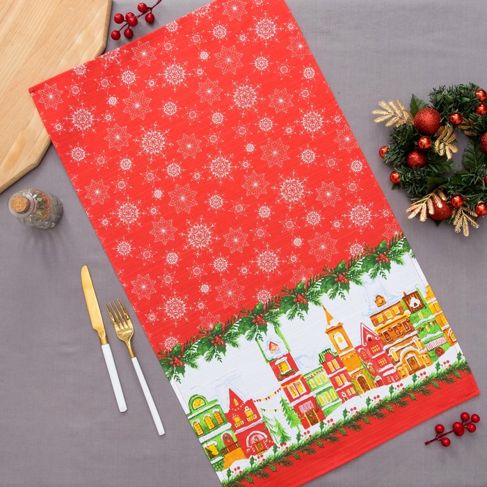 Полотенце "Доляна" Волшебный город 45х60 см, 100% хлопок, 164 г/м2