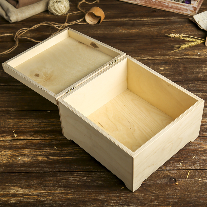 Шкатулка для декора "Купец" из фанеры 24х23х15 см