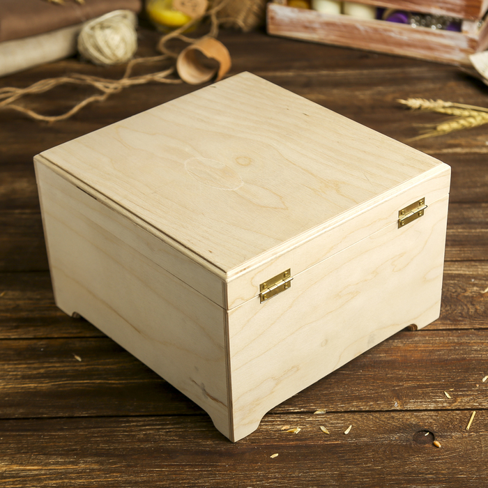 Шкатулка для декора "Купец" из фанеры 24х23х15 см