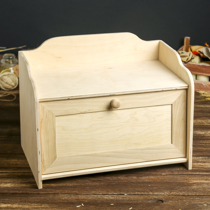 Заготовка для декора "Хлебница "Каравай" из фанеры 37,5х28,5х24 см