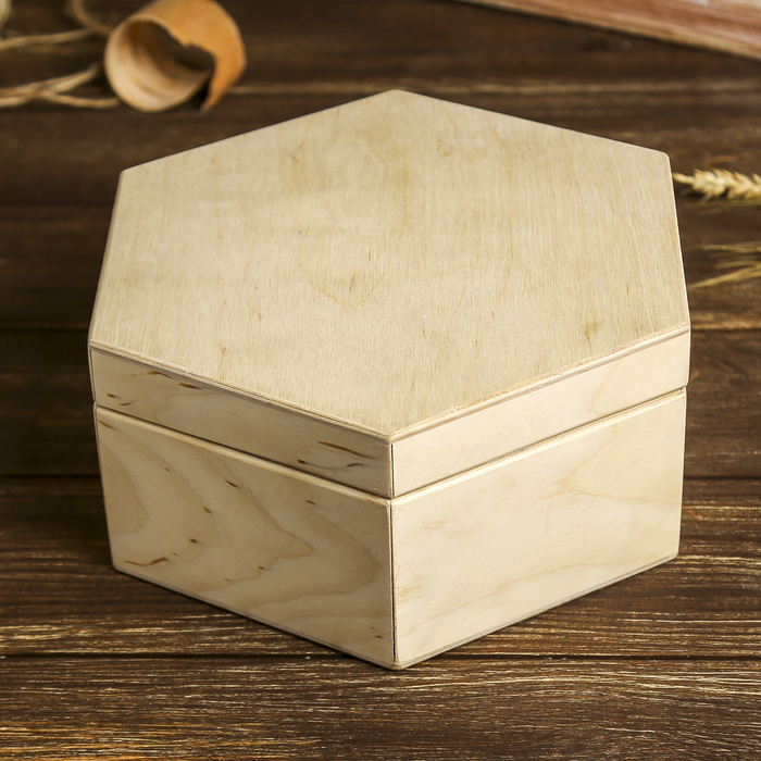 Шкатулка для декора "Аква" из фанеры 22,5х20х9,5 см