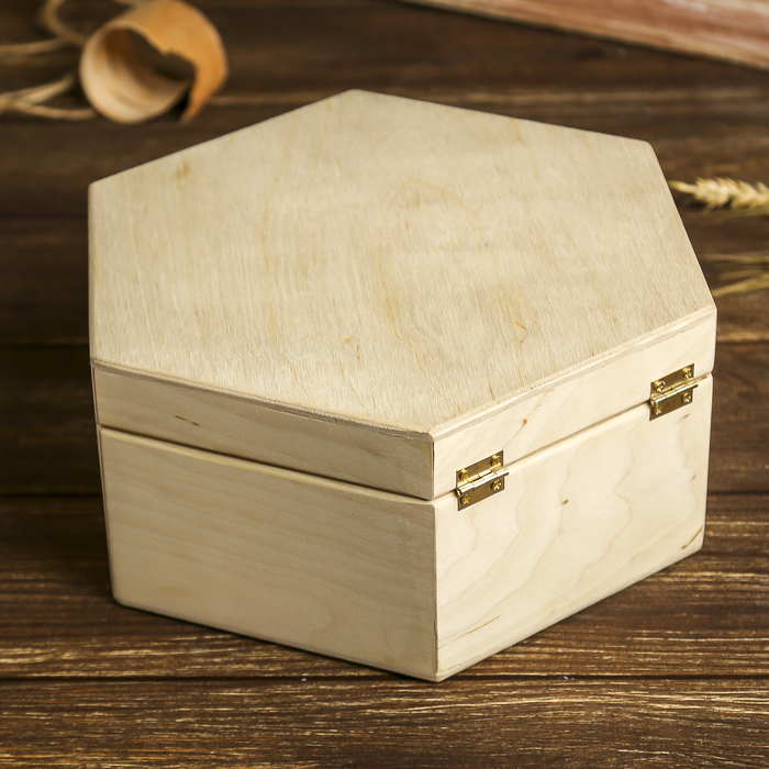 Шкатулка для декора "Аква" из фанеры 22,5х20х9,5 см