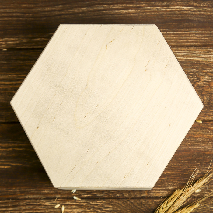 Шкатулка для декора "Аква" из фанеры 22,5х20х9,5 см