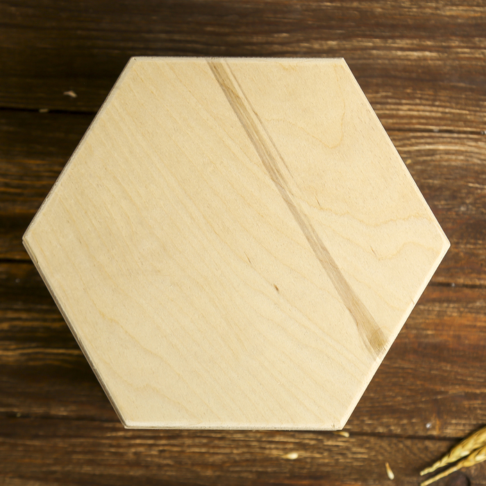 Шкатулка для декора "Аквамарин" из фанеры 23,5х20,5х15 см