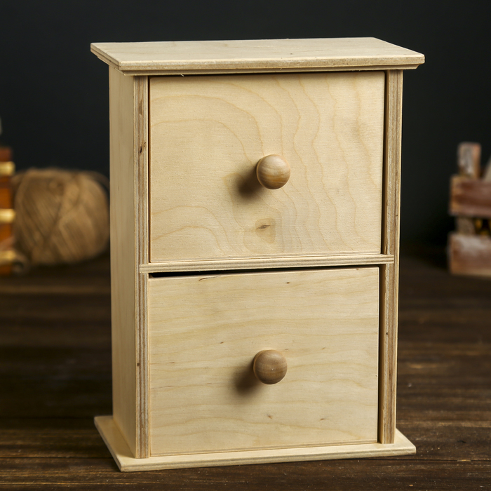 Мини-комод для декора "Великолепие" из фанеры 27х20х12 см